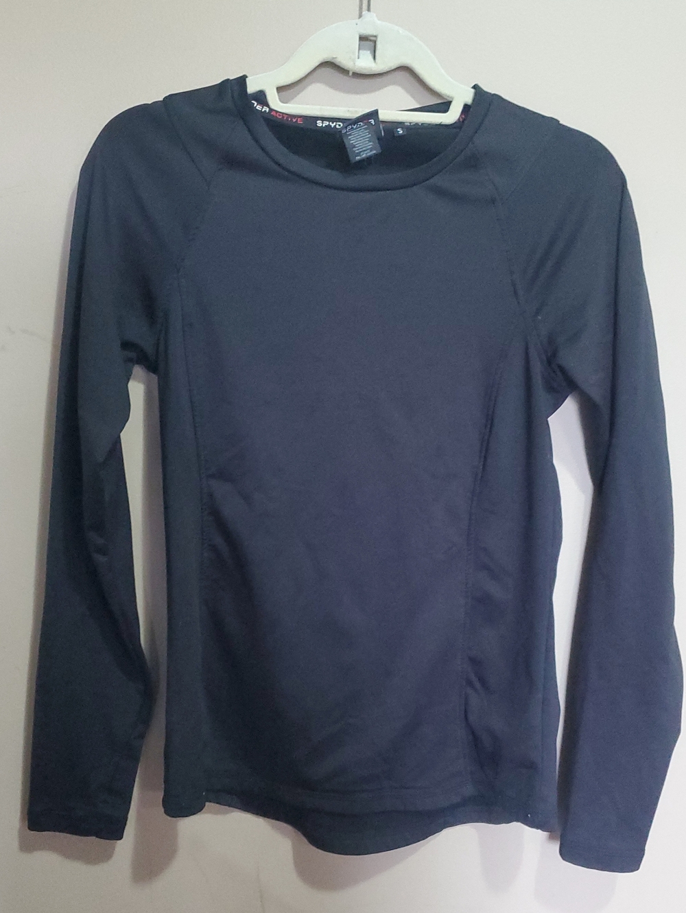 SPYDER Women's Long-Sleeve Black Performance Top Size Small